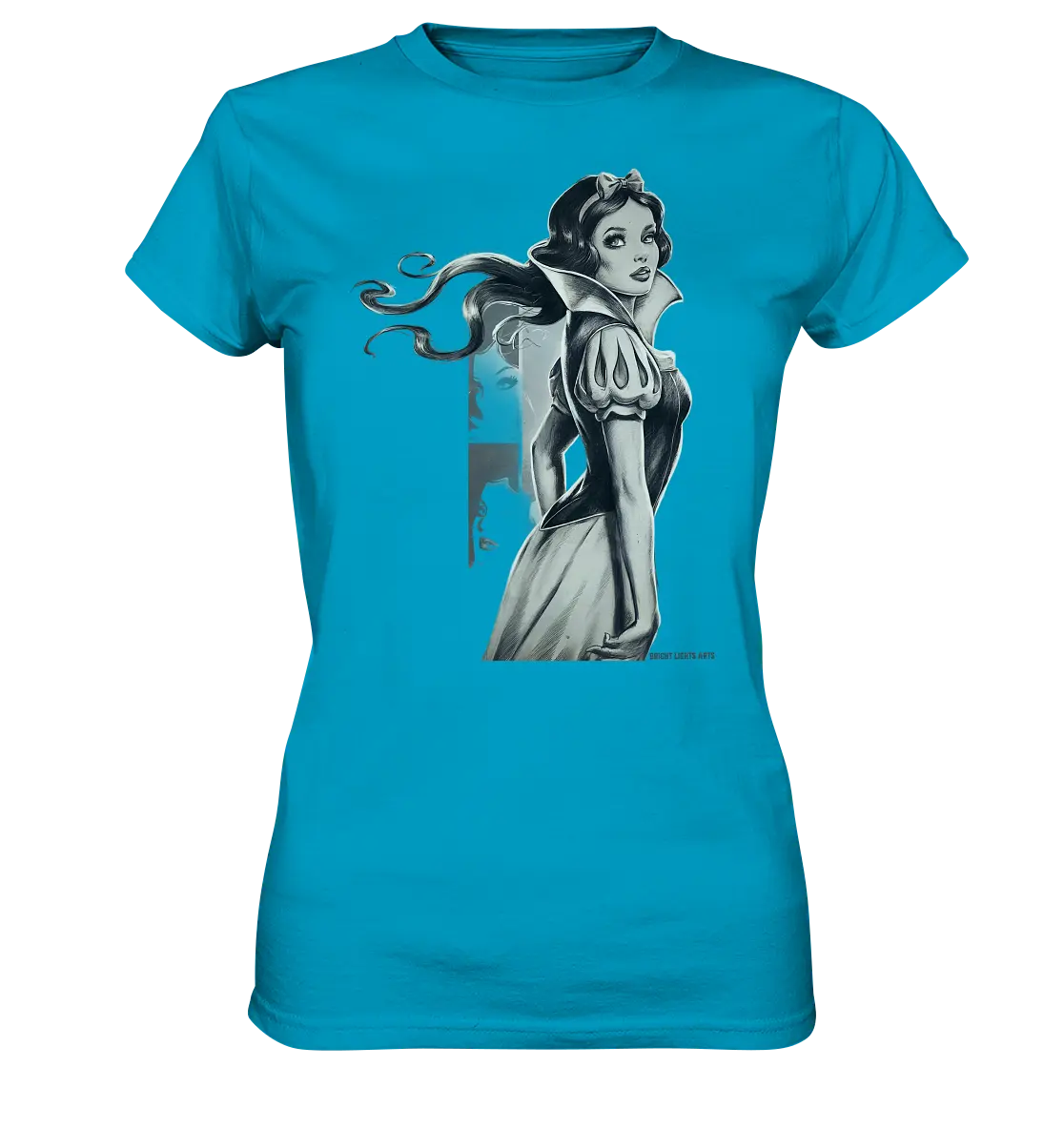 Mystische Schneewittchen – Dunkle Eleganz trifft Märchenzauber - Ladies Premium Shirt Bright Lights Arts