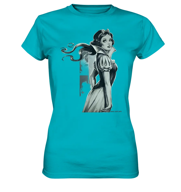 Mystische Schneewittchen – Dunkle Eleganz trifft Märchenzauber - Ladies Premium Shirt Bright Lights Arts