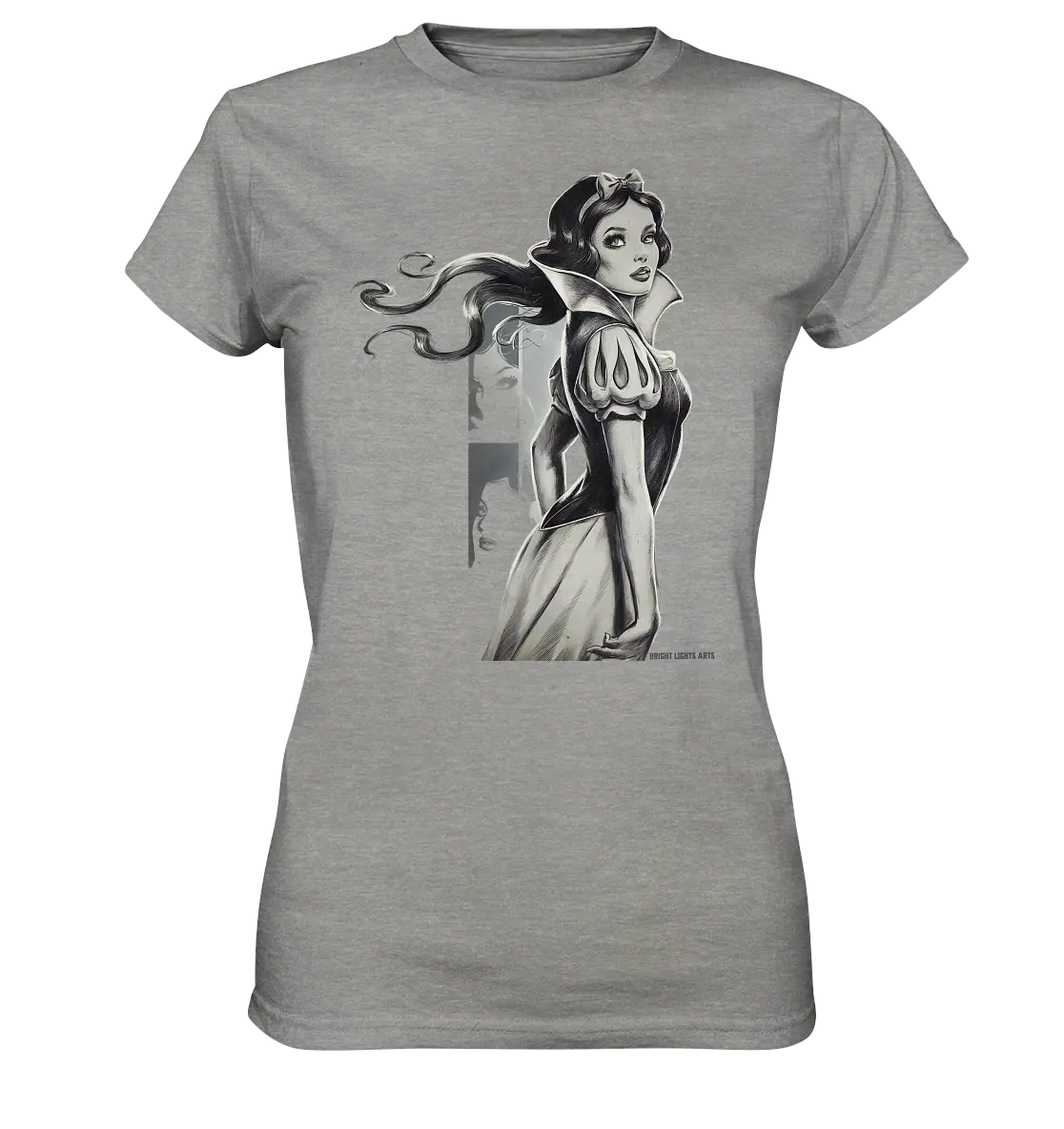 Mystische Schneewittchen – Dunkle Eleganz trifft Märchenzauber - Ladies Premium Shirt Bright Lights Arts