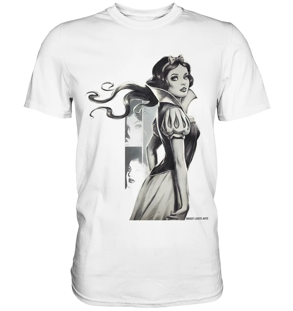Mystische Schneewittchen – Dunkle Eleganz trifft Märchenzauber - Premium Shirt Bright Lights Arts