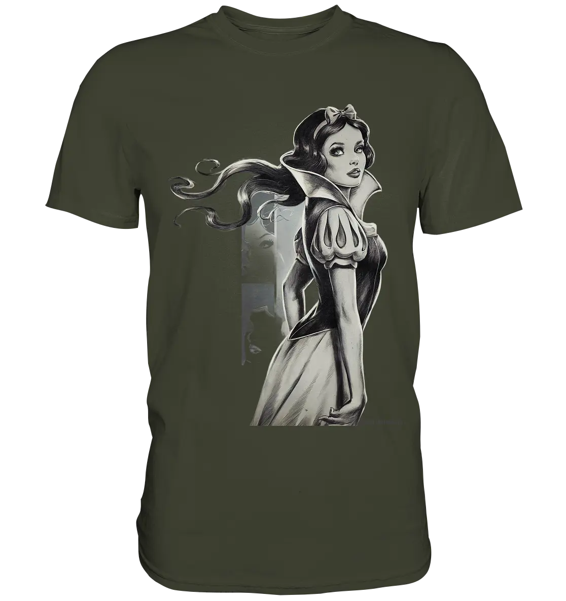 Mystische Schneewittchen – Dunkle Eleganz trifft Märchenzauber - Premium Shirt Bright Lights Arts