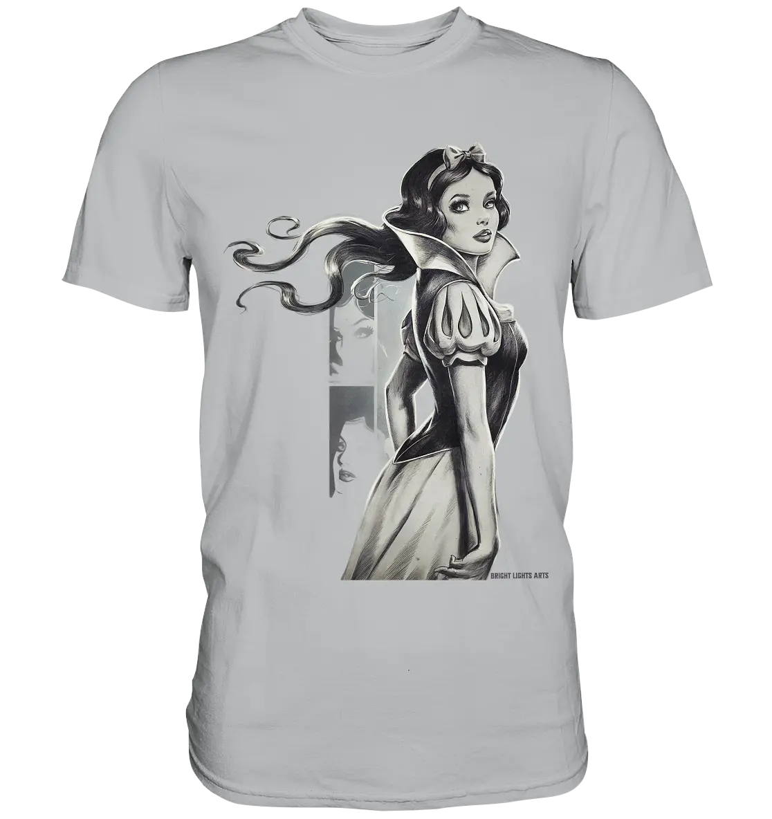 Mystische Schneewittchen – Dunkle Eleganz trifft Märchenzauber - Premium Shirt Bright Lights Arts