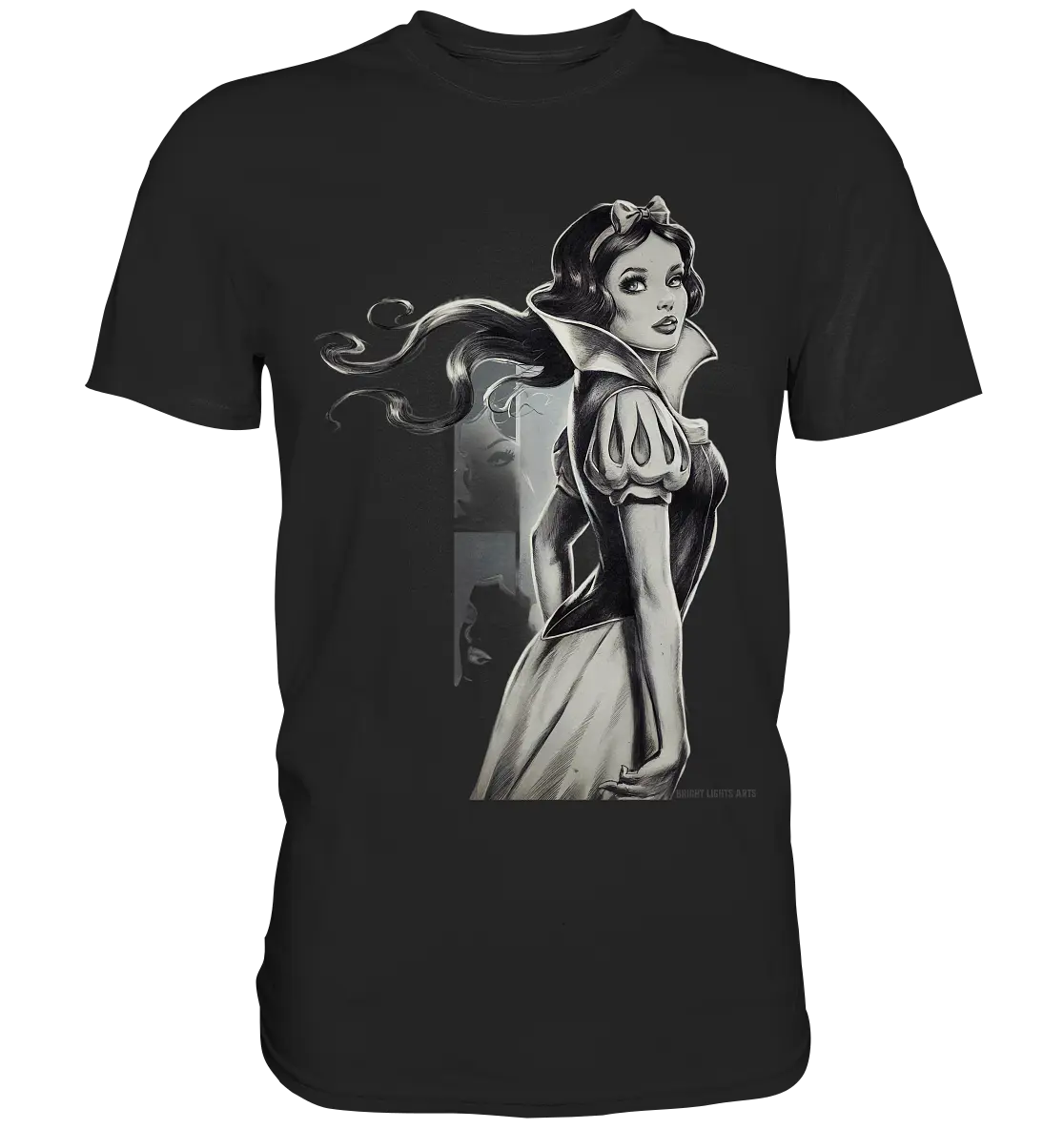 Mystische Schneewittchen – Dunkle Eleganz trifft Märchenzauber - Premium Shirt Bright Lights Arts