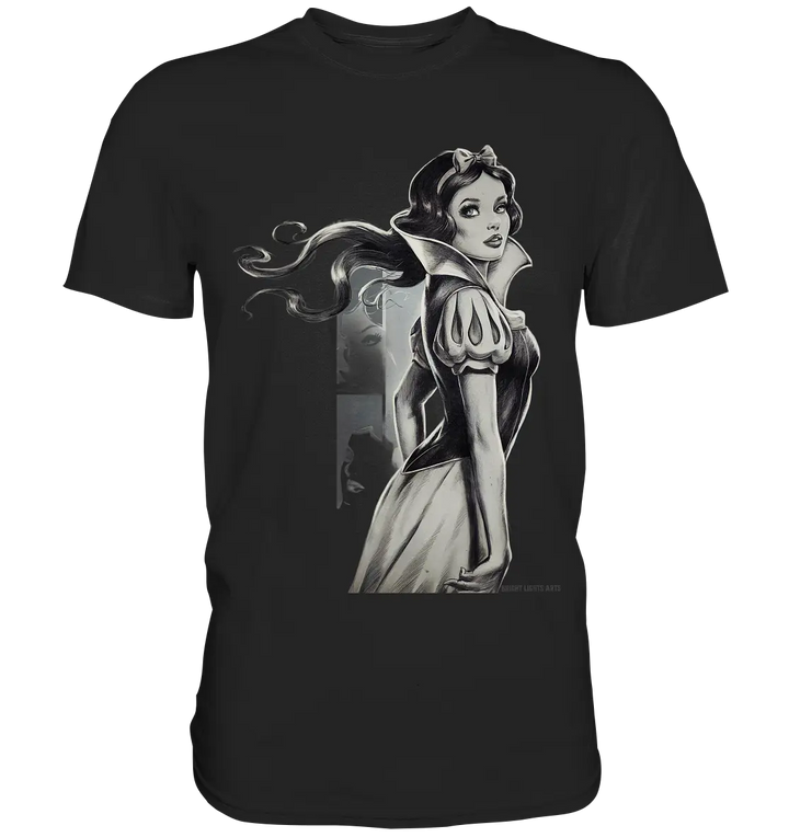 Mystische Schneewittchen – Dunkle Eleganz trifft Märchenzauber - Premium Shirt Bright Lights Arts