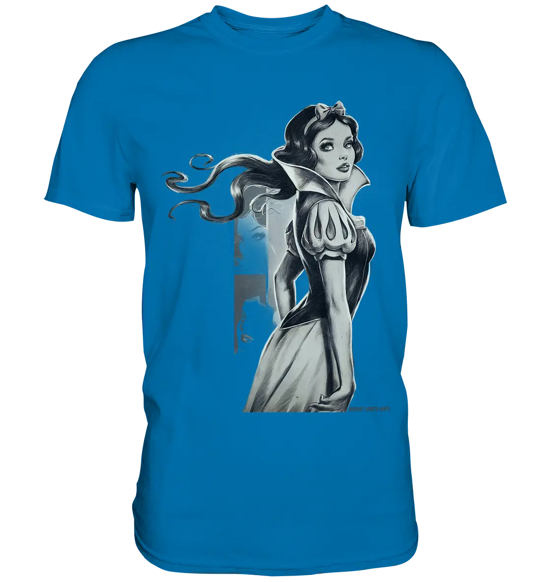 Mystische Schneewittchen – Dunkle Eleganz trifft Märchenzauber - Premium Shirt Bright Lights Arts