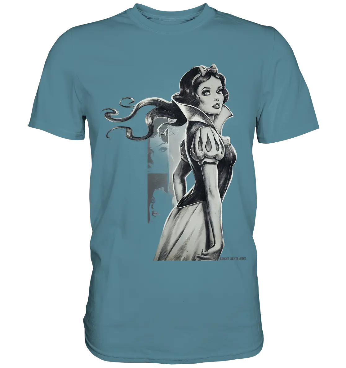 Mystische Schneewittchen – Dunkle Eleganz trifft Märchenzauber - Premium Shirt Bright Lights Arts