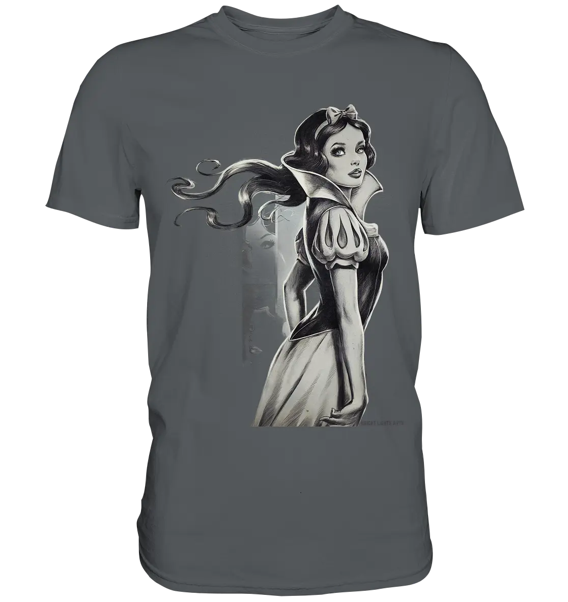 Mystische Schneewittchen – Dunkle Eleganz trifft Märchenzauber - Premium Shirt Bright Lights Arts