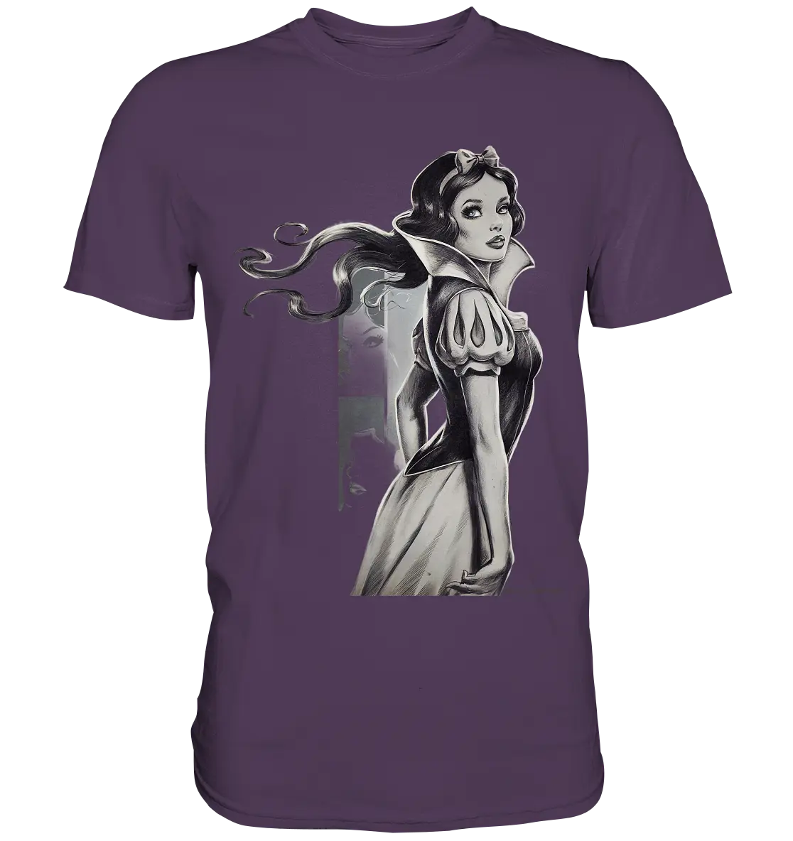 Mystische Schneewittchen – Dunkle Eleganz trifft Märchenzauber - Premium Shirt Bright Lights Arts