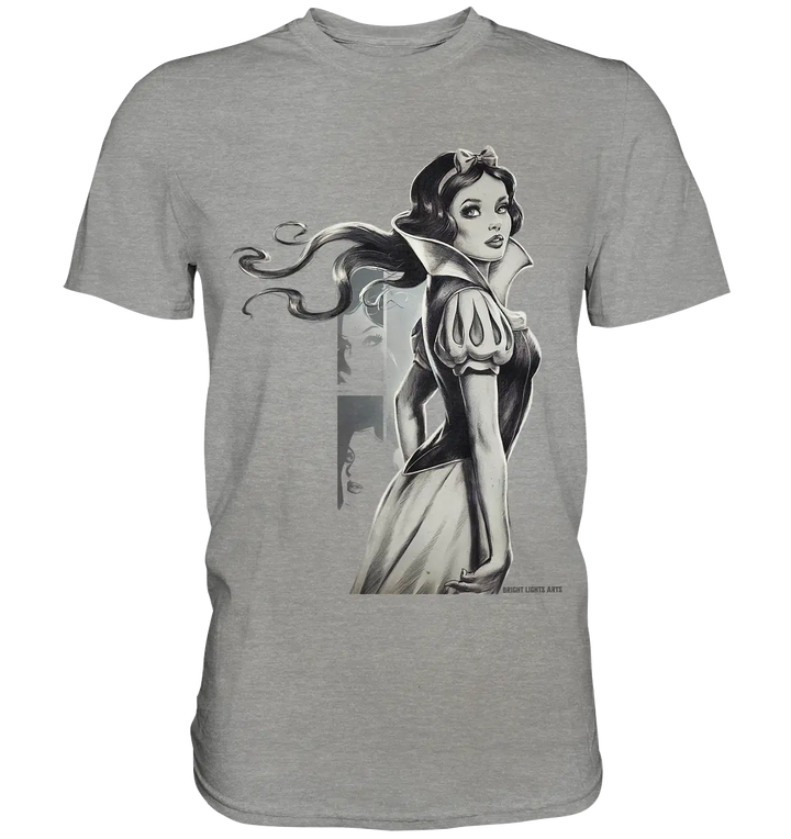 Mystische Schneewittchen – Dunkle Eleganz trifft Märchenzauber - Premium Shirt Bright Lights Arts
