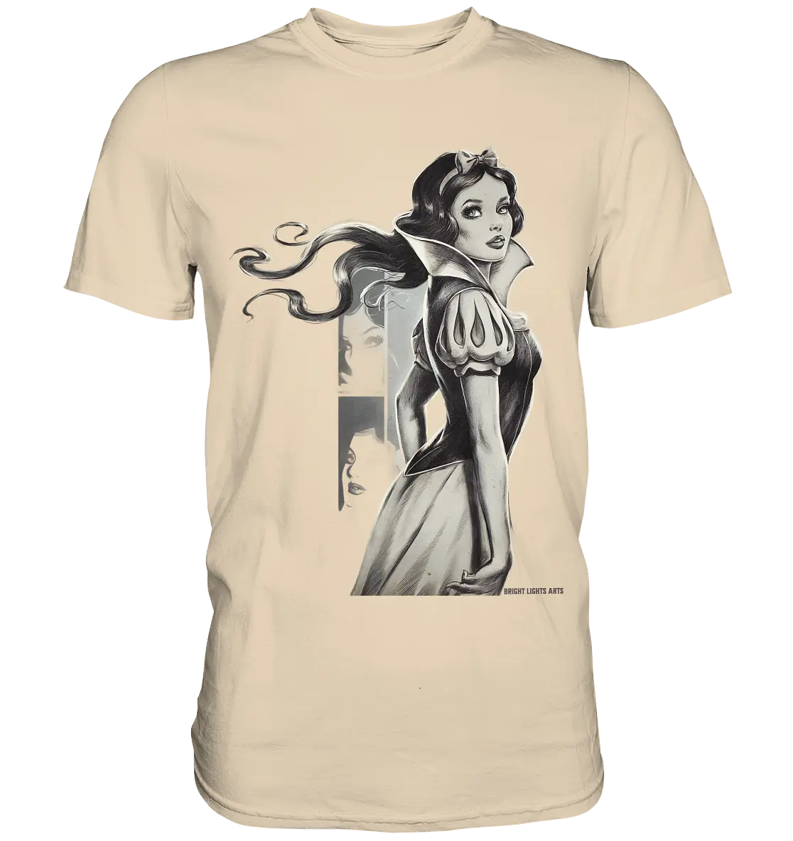 Mystische Schneewittchen – Dunkle Eleganz trifft Märchenzauber - Premium Shirt Bright Lights Arts