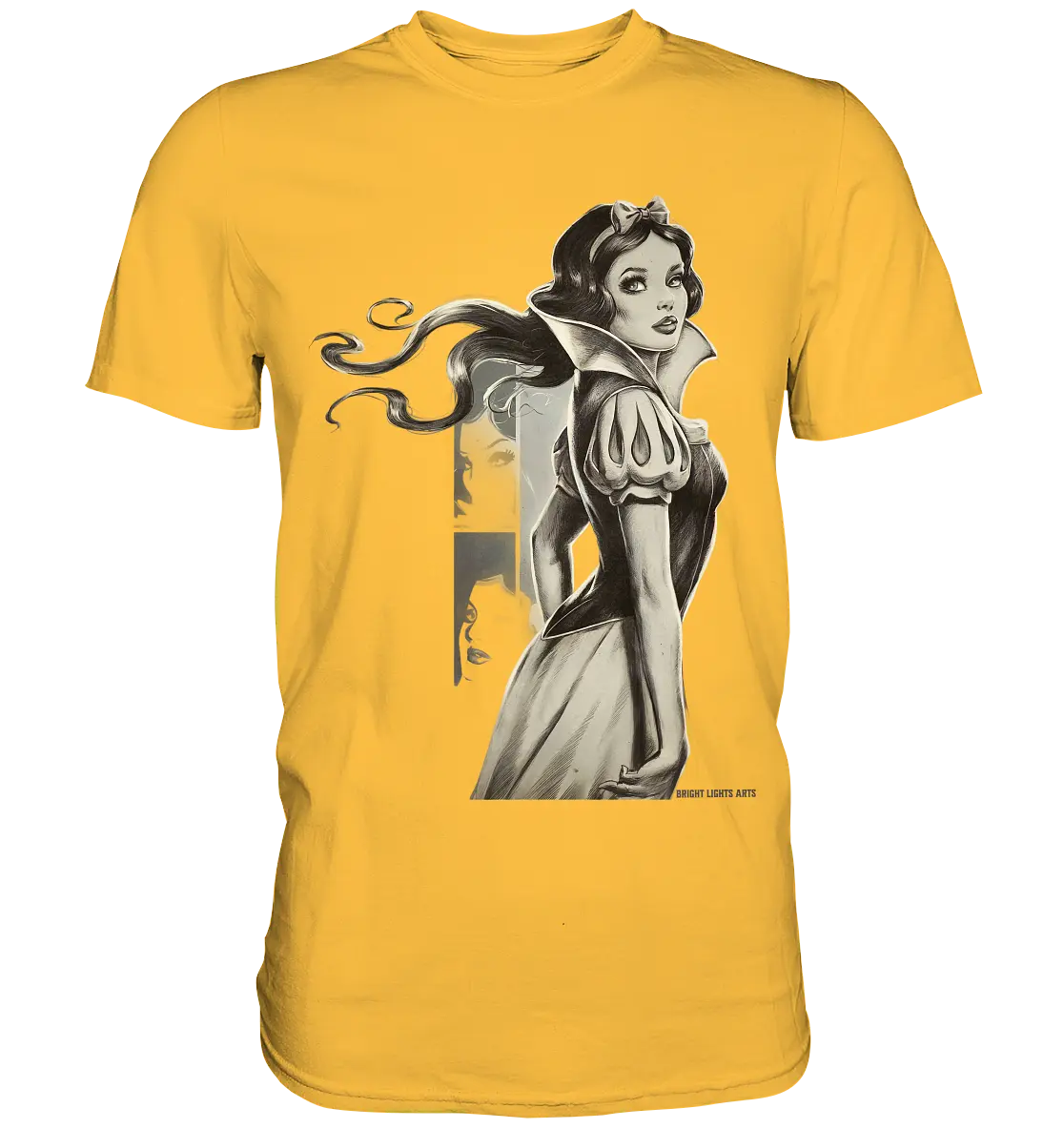 Mystische Schneewittchen – Dunkle Eleganz trifft Märchenzauber - Premium Shirt Bright Lights Arts
