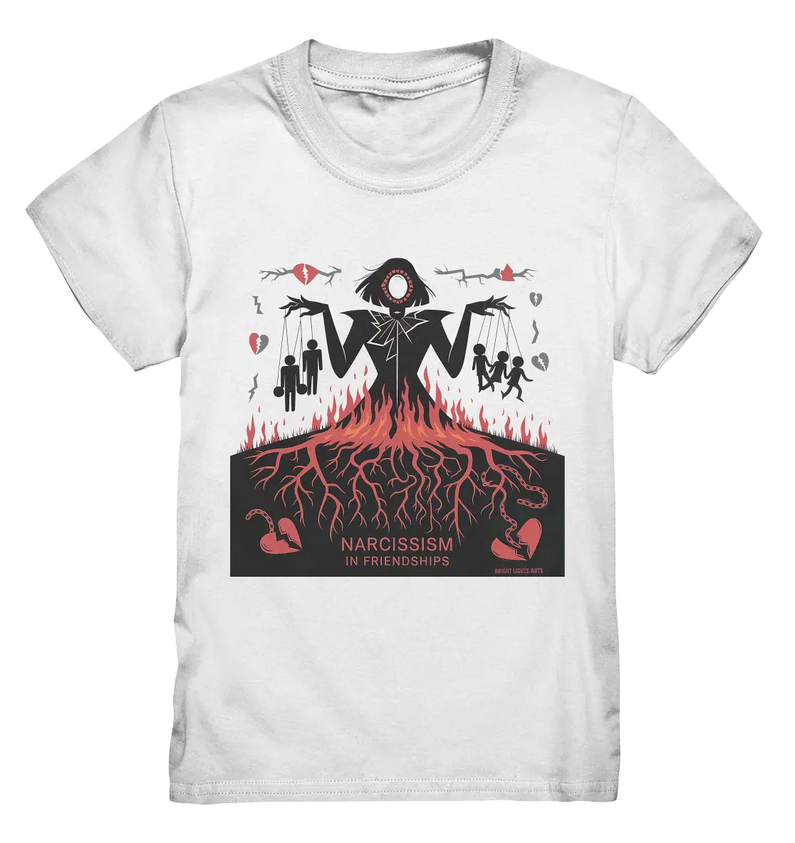 Narcissism in Friendships: Marionetten der Manipulation - Kids Premium Shirt Bright Lights Arts