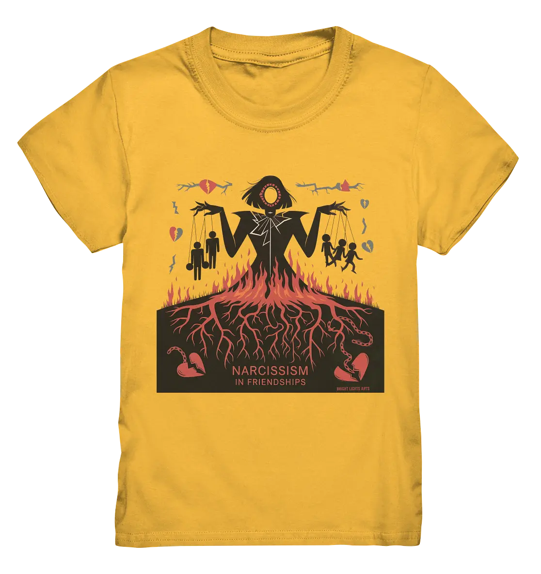 Narcissism in Friendships: Marionetten der Manipulation - Kids Premium Shirt Bright Lights Arts