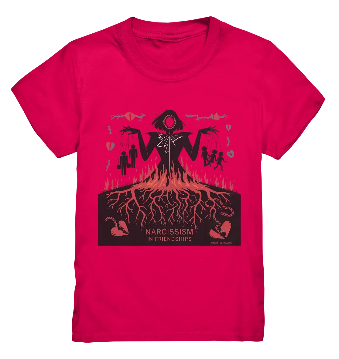 Narcissism in Friendships: Marionetten der Manipulation - Kids Premium Shirt Bright Lights Arts