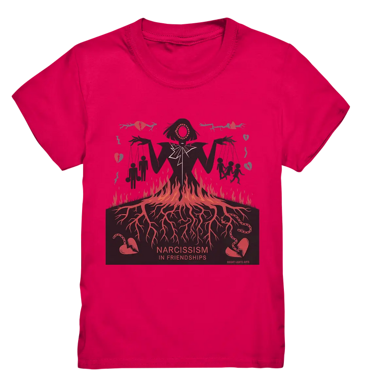 Narcissism in Friendships: Marionetten der Manipulation - Kids Premium Shirt Bright Lights Arts