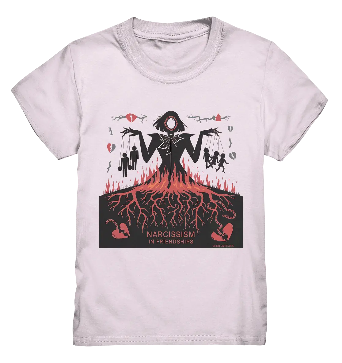 Narcissism in Friendships: Marionetten der Manipulation - Kids Premium Shirt Bright Lights Arts