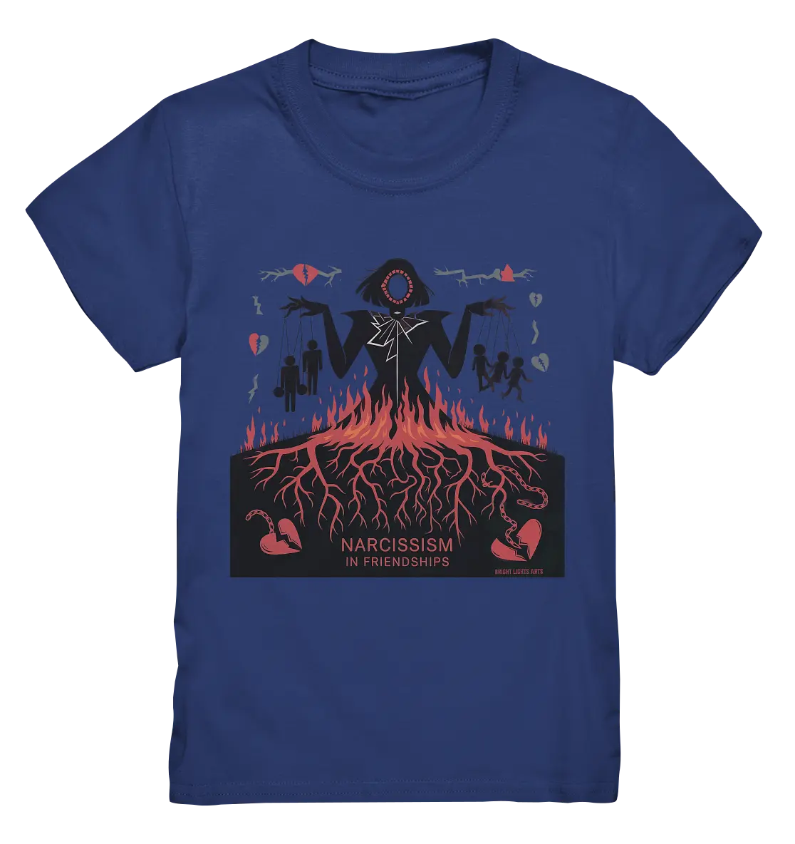 Narcissism in Friendships: Marionetten der Manipulation - Kids Premium Shirt Bright Lights Arts