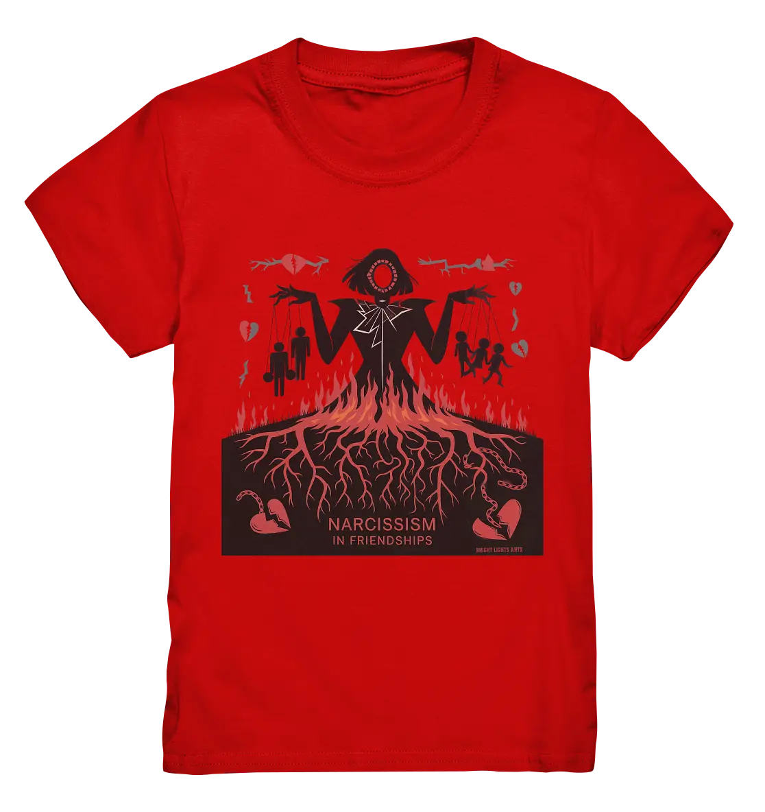 Narcissism in Friendships: Marionetten der Manipulation - Kids Premium Shirt Bright Lights Arts