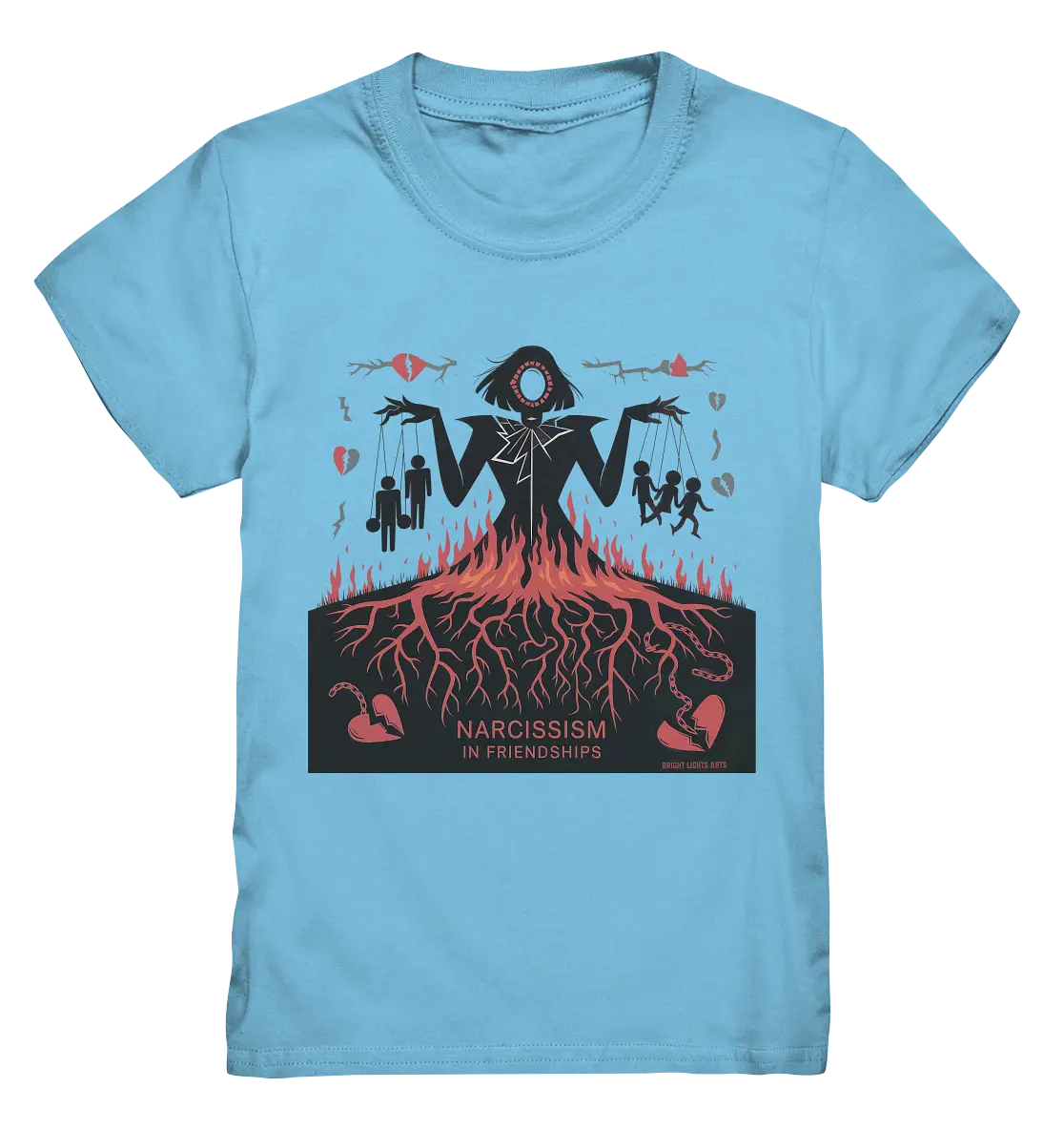 Narcissism in Friendships: Marionetten der Manipulation - Kids Premium Shirt Bright Lights Arts