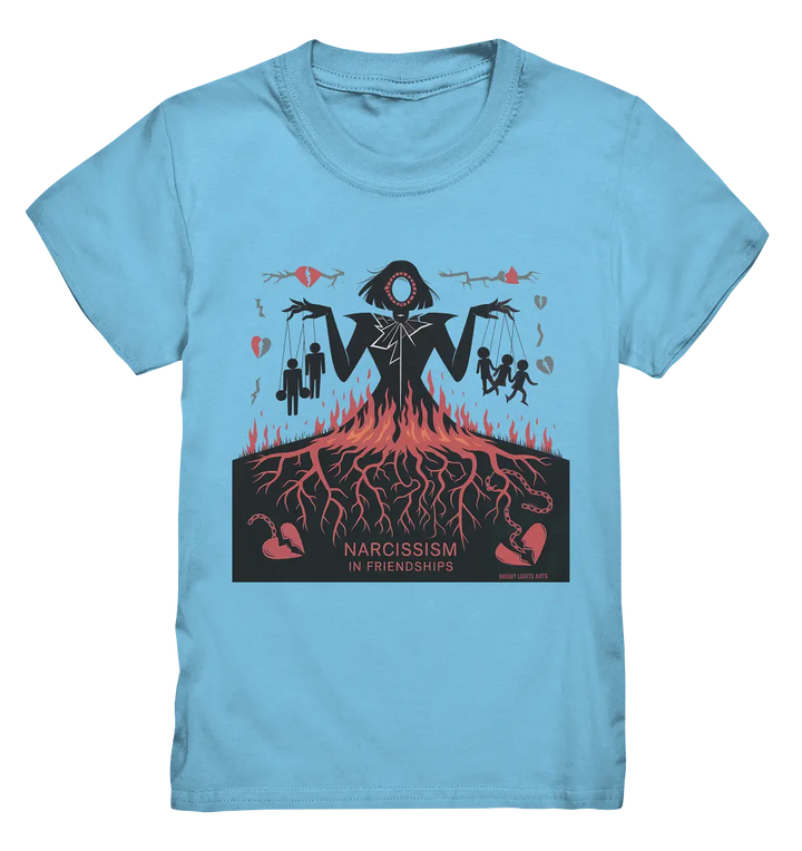 Narcissism in Friendships: Marionetten der Manipulation - Kids Premium Shirt Bright Lights Arts