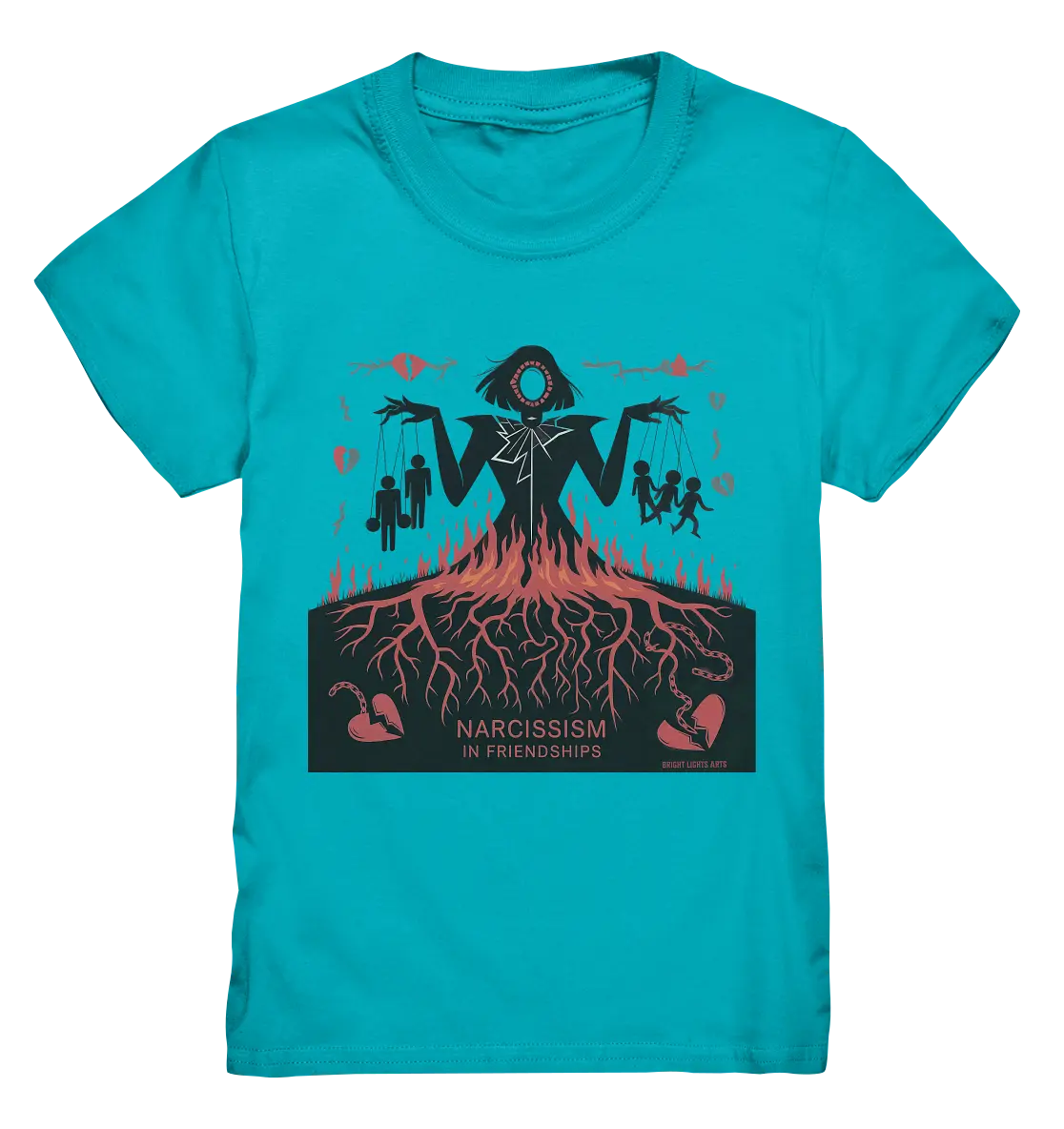 Narcissism in Friendships: Marionetten der Manipulation - Kids Premium Shirt Bright Lights Arts