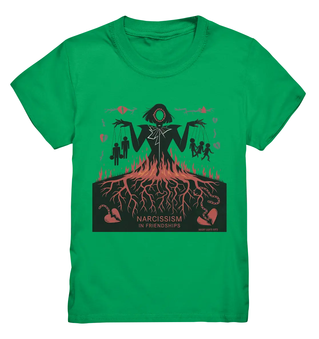 Narcissism in Friendships: Marionetten der Manipulation - Kids Premium Shirt Bright Lights Arts
