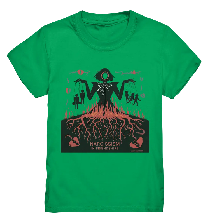 Narcissism in Friendships: Marionetten der Manipulation - Kids Premium Shirt Bright Lights Arts