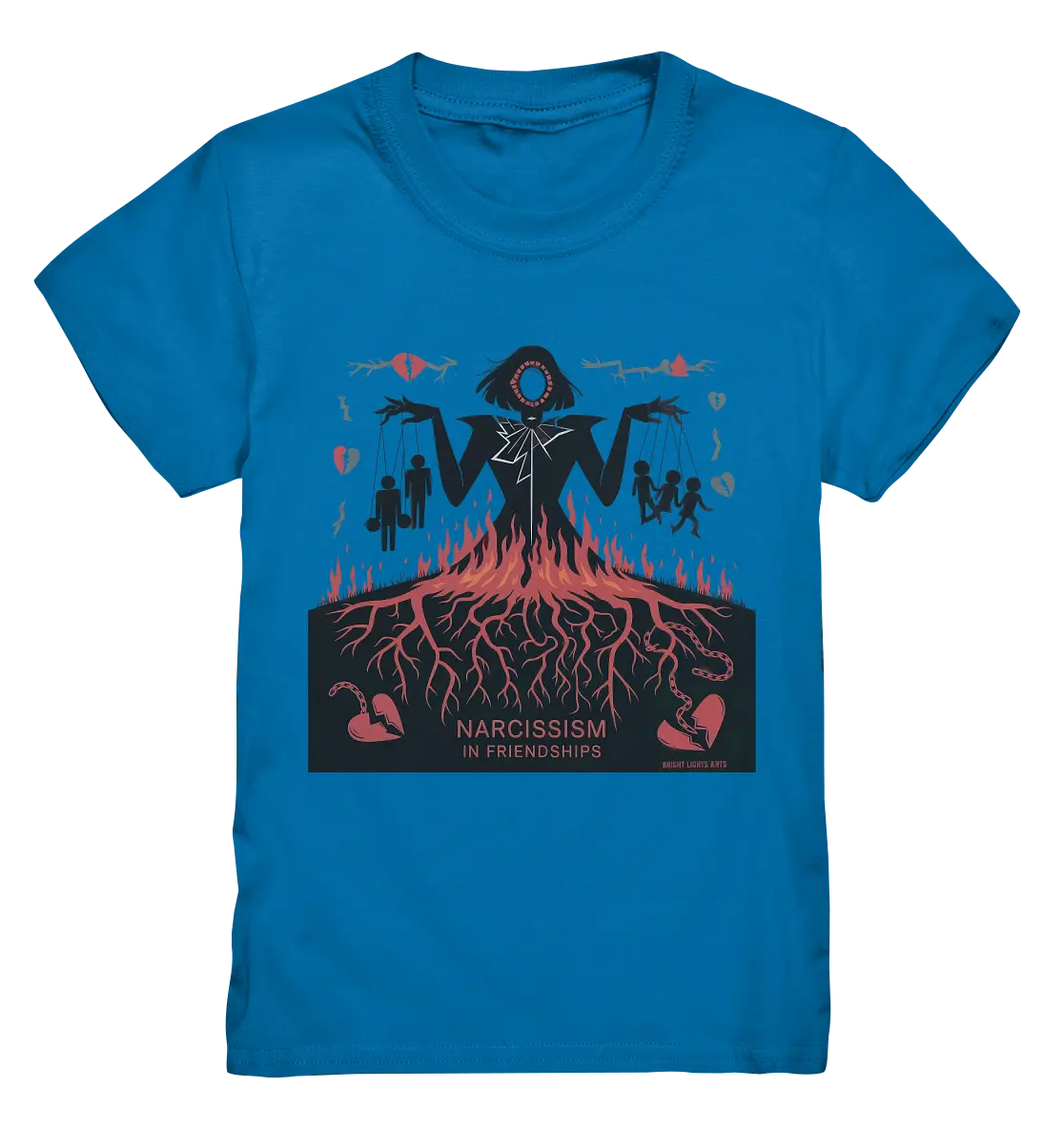 Narcissism in Friendships: Marionetten der Manipulation - Kids Premium Shirt Bright Lights Arts
