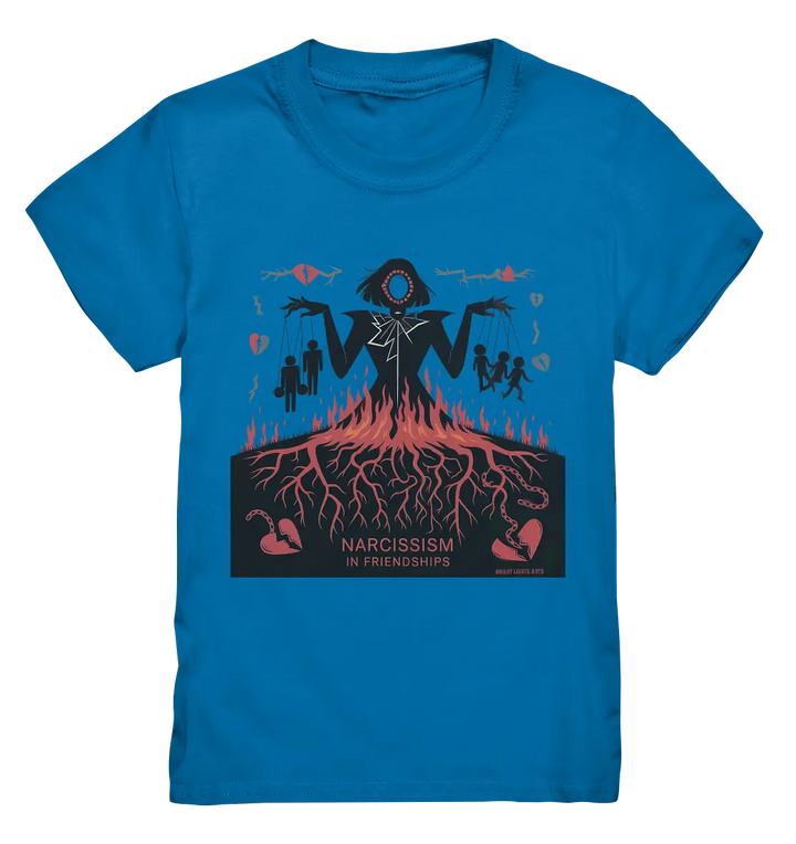 Narcissism in Friendships: Marionetten der Manipulation - Kids Premium Shirt Bright Lights Arts