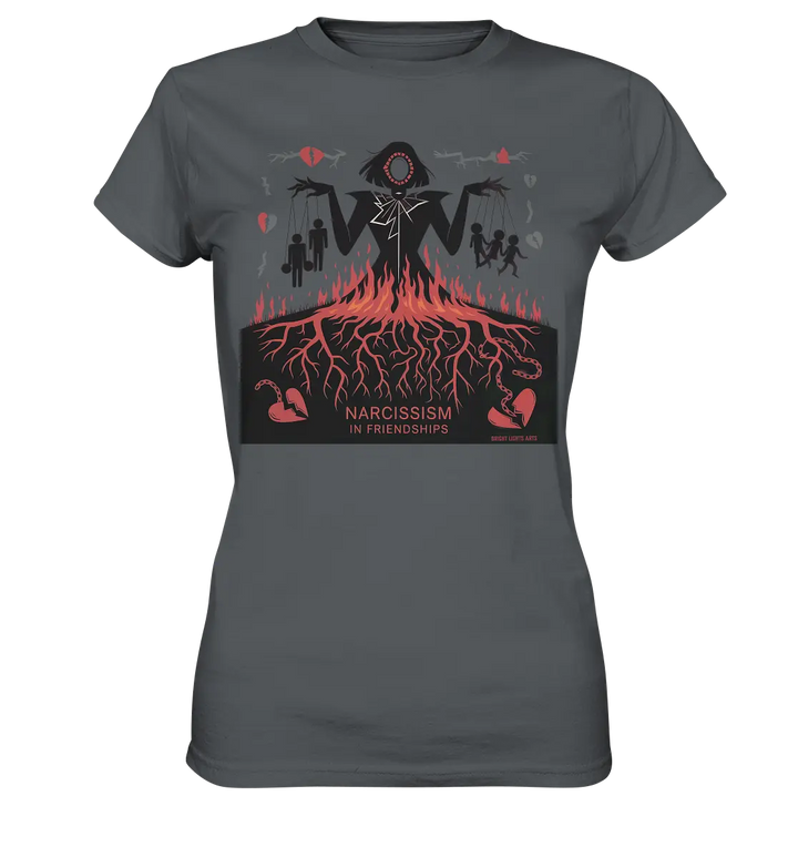 Narcissism in Friendships: Marionetten der Manipulation - Ladies Premium Shirt Bright Lights Arts