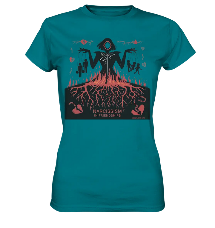 Narcissism in Friendships: Marionetten der Manipulation - Ladies Premium Shirt Bright Lights Arts
