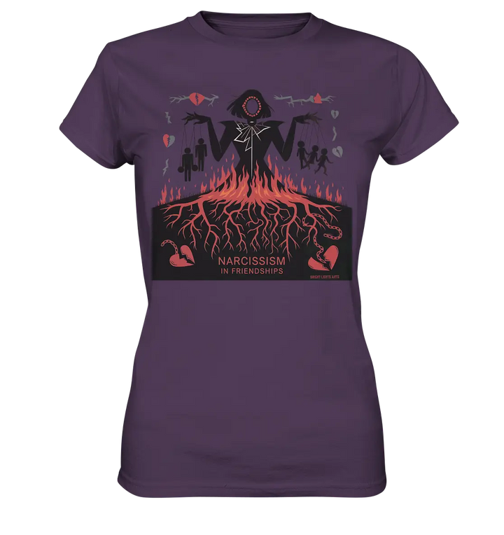 Narcissism in Friendships: Marionetten der Manipulation - Ladies Premium Shirt Bright Lights Arts