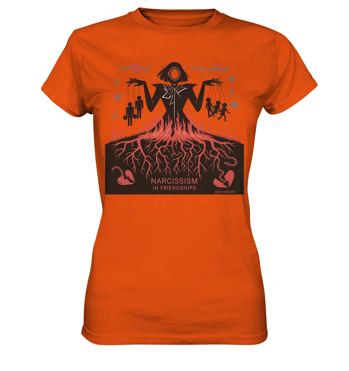 Narcissism in Friendships: Marionetten der Manipulation - Ladies Premium Shirt Bright Lights Arts