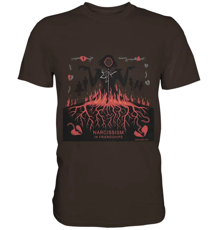 Narcissism in Friendships: Marionetten der Manipulation - Premium Shirt Bright Lights Arts