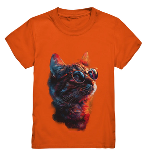 Neon-Katzenkönig – Leuchtende Farbenpracht - Kids Premium Shirt Bright Lights Arts