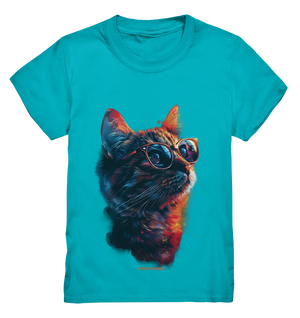 Neon-Katzenkönig – Leuchtende Farbenpracht - Kids Premium Shirt Bright Lights Arts