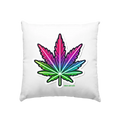Neon Leaf – Farbenfrohes Kunstwerk - Kissen 40x40cm Bright Lights Arts