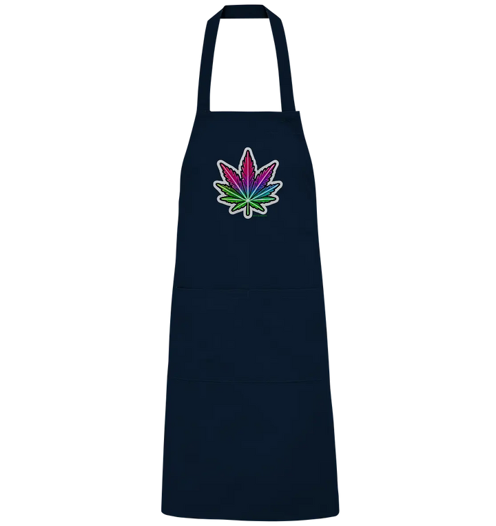 Neon Leaf – Farbenfrohes Kunstwerk - Organic Grillschürze Bright Lights Arts