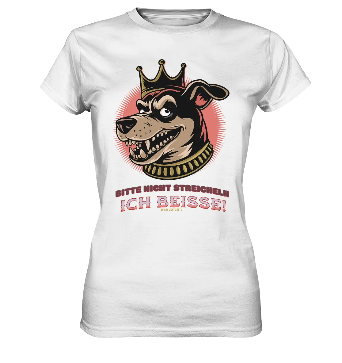 Nicht Streicheln - Ich Beiße! - Ladies Premium Shirt Bright Lights Arts