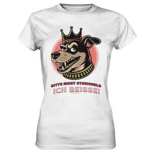 Nicht Streicheln - Ich Beiße! - Ladies Premium Shirt Bright Lights Arts