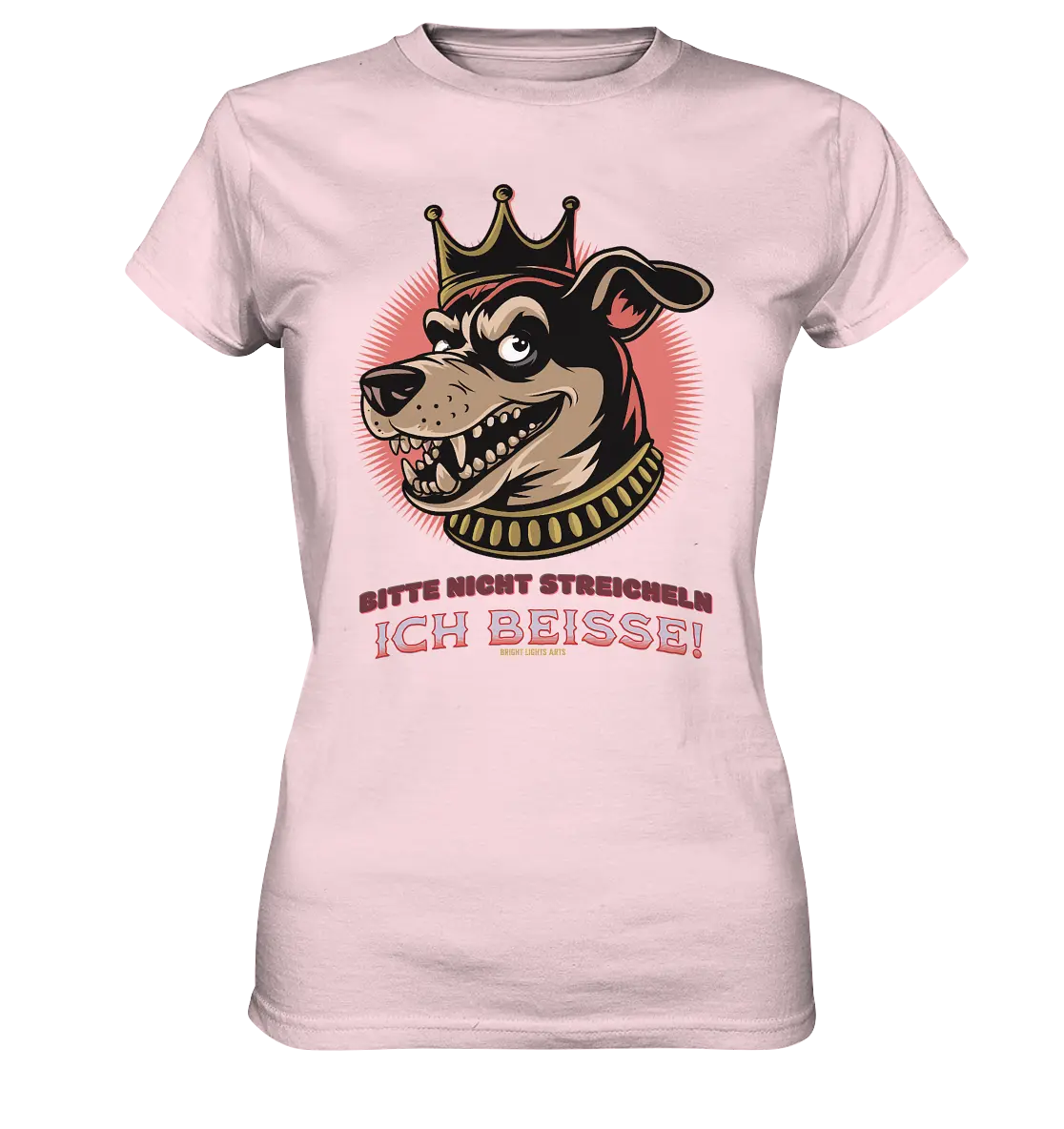 Nicht Streicheln - Ich Beiße! - Ladies Premium Shirt Bright Lights Arts