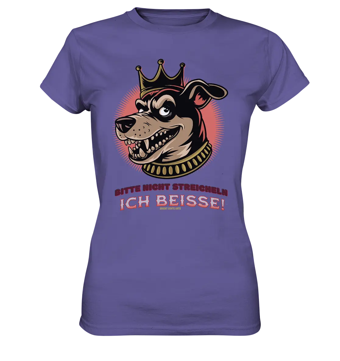 Nicht Streicheln - Ich Beiße! - Ladies Premium Shirt Bright Lights Arts