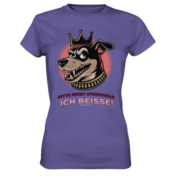 Nicht Streicheln - Ich Beiße! - Ladies Premium Shirt Bright Lights Arts