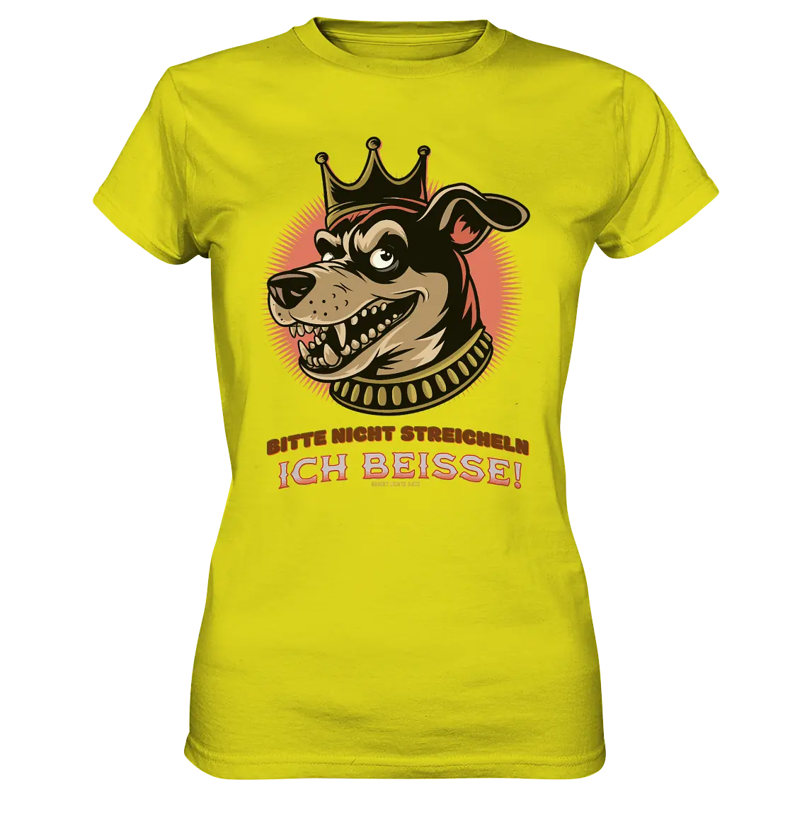 Nicht Streicheln - Ich Beiße! - Ladies Premium Shirt Bright Lights Arts