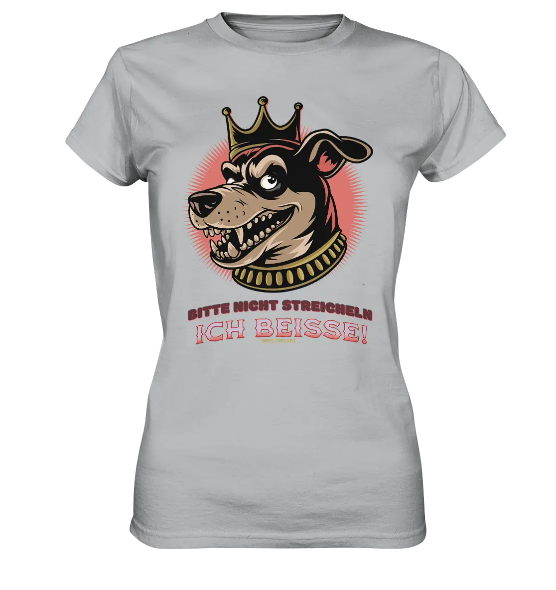 Nicht Streicheln - Ich Beiße! - Ladies Premium Shirt Bright Lights Arts
