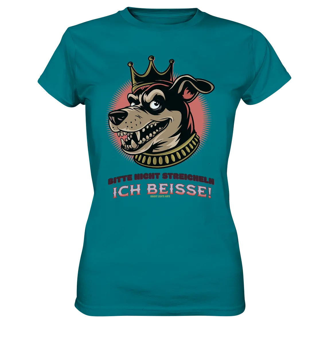 Nicht Streicheln - Ich Beiße! - Ladies Premium Shirt Bright Lights Arts