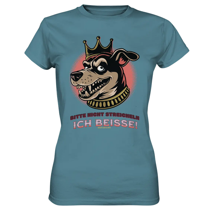 Nicht Streicheln - Ich Beiße! - Ladies Premium Shirt Bright Lights Arts