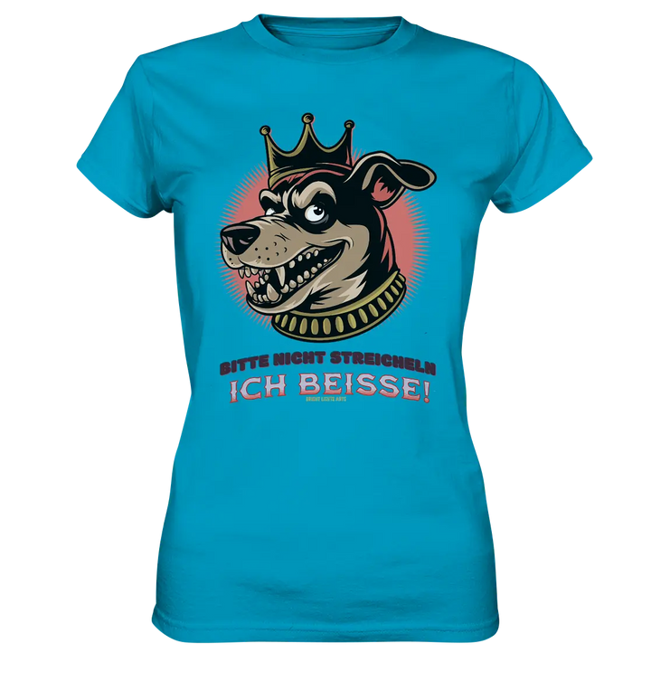 Nicht Streicheln - Ich Beiße! - Ladies Premium Shirt Bright Lights Arts