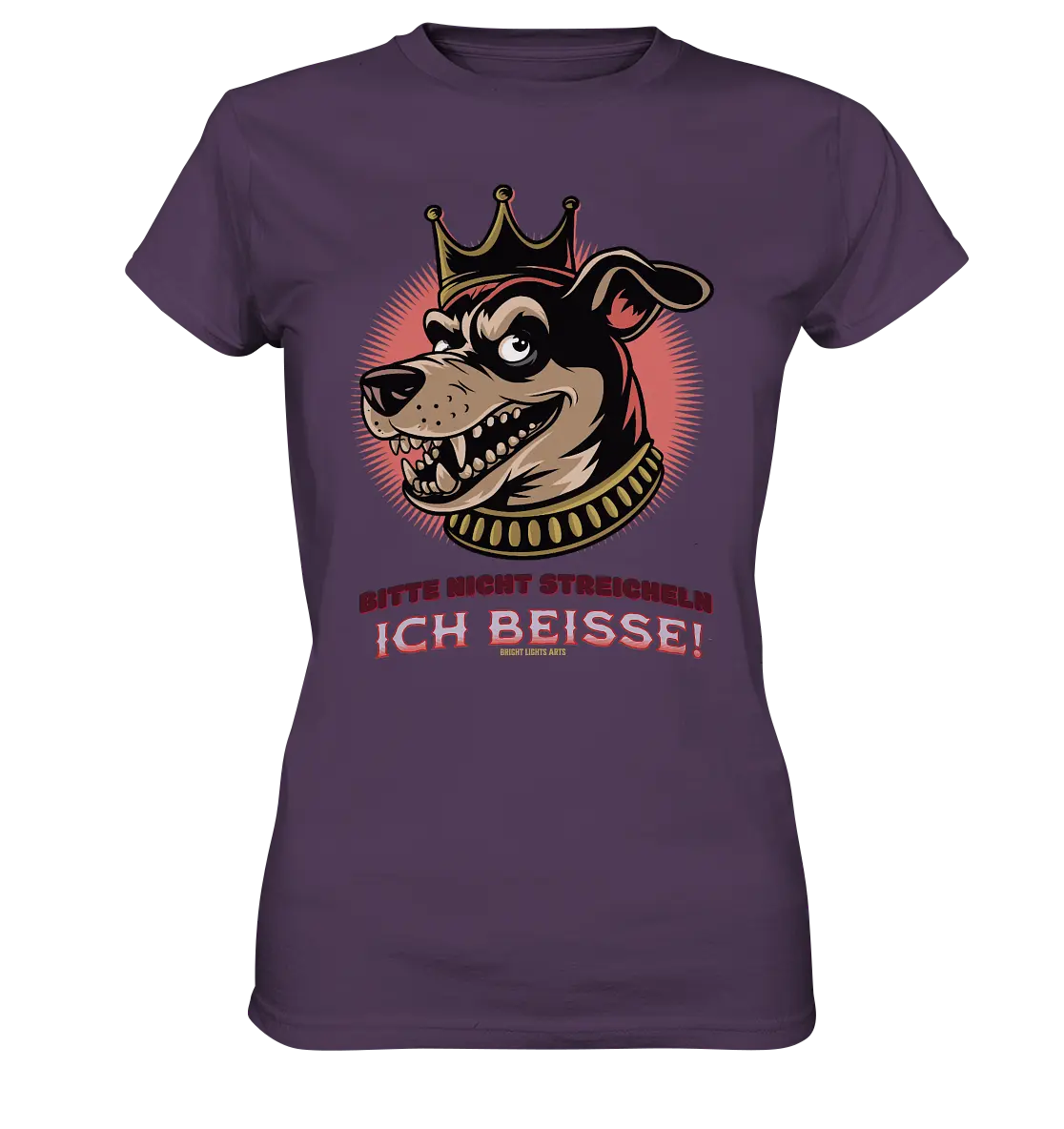 Nicht Streicheln - Ich Beiße! - Ladies Premium Shirt Bright Lights Arts