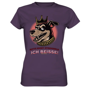 Nicht Streicheln - Ich Beiße! - Ladies Premium Shirt Bright Lights Arts
